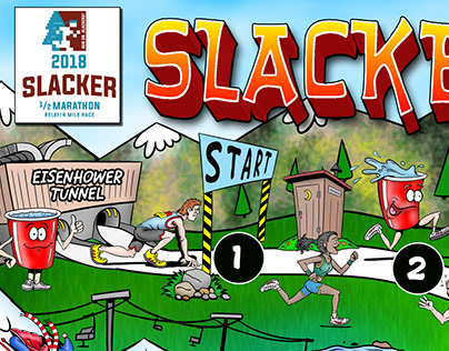 Cartoon Map for Slacker Marathon