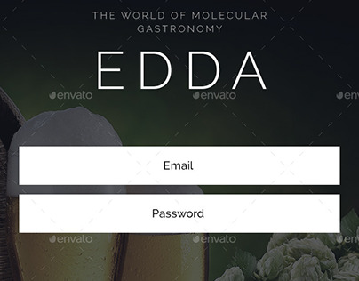 EDDA - Restaurant Mobile UI Kit