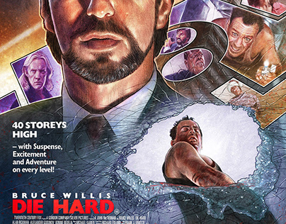 DIE HARD 30th anniversary alternative movie poster