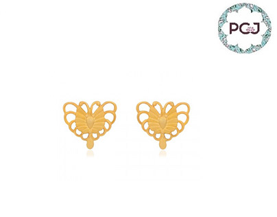 Perfect Alobha Gold Earrings By PC Jeweller
