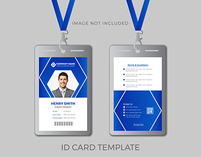 Vactor modern corporate id card design template
