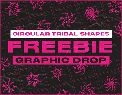 Freebie - Circular tribal shapes / Graphic Drop