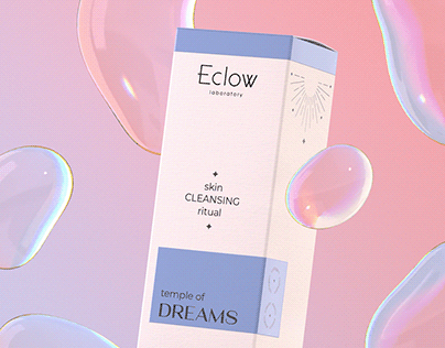 Eclow laboratory. Care cosmetics. Packaging