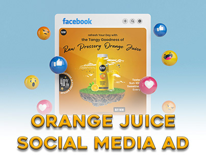 Raw Pressery Orange Juice Social Media AD