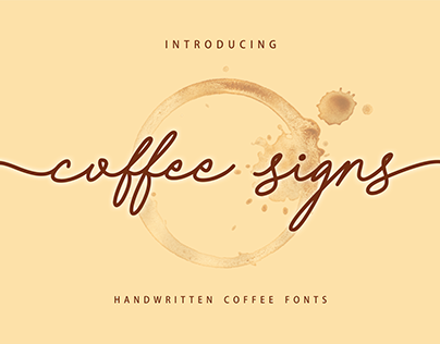 Coffee Signs font