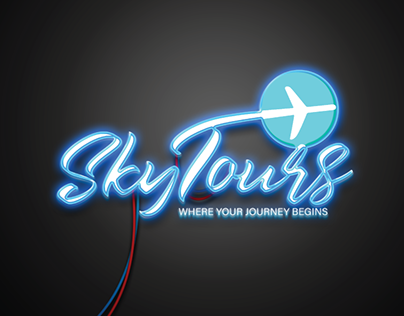 Skytours Airlines Logo and Branding