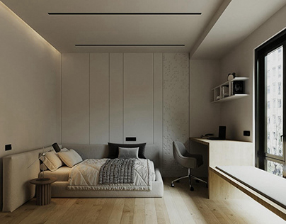 Project thumbnail - Minimal bedroom design