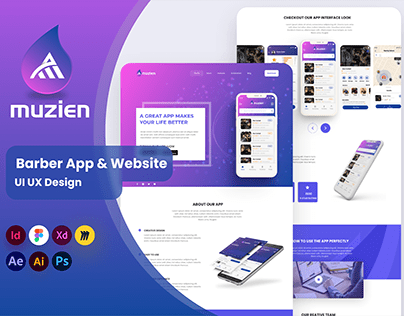 Barber App & Website | Website Design | App Design