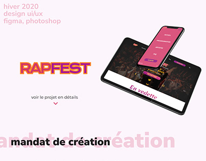 RapFest - site web d'un festival fictif