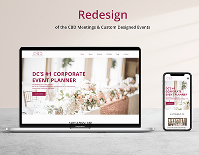 Redesign of CBD Event Planning Company