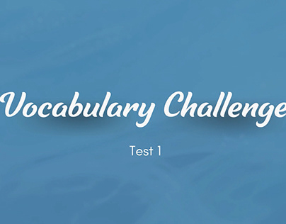 Video Interactivo - Vocabulary Challenge