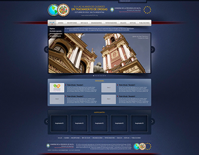 Web Design / Proyecto EU-LAC Gobierno de Salta / Arg