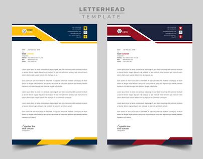 Corporate Letterhead Template Design