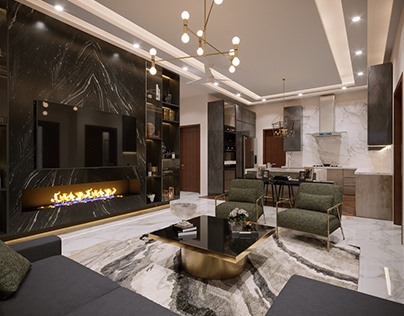Lobby & lounge,kitchen Design
