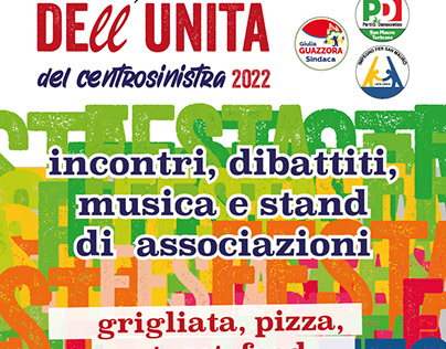 Poster e comunicazione Festa dell'Unità 2022