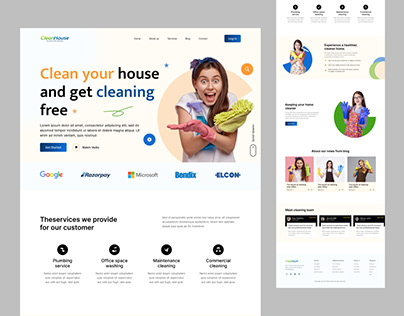 CleanHouse Service Landing page