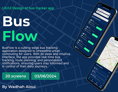 UX/ UI Design of Bus tracker app