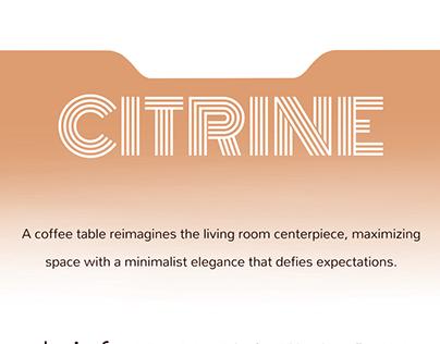 Citrine-coffee table
