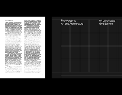 Photography / Architecture Grid System for InDesign