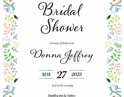 bridal shower invite