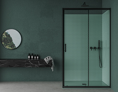 Project thumbnail - Mediterranean bathroom 3d rendering