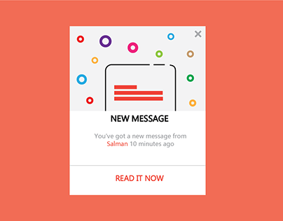 Splash Screen Message-Daily UI Concept Designed
