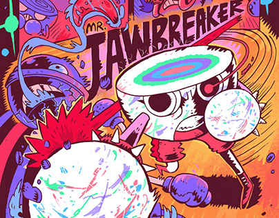 MR. JAWBREAKER, a candy boxer! TU!! Character Design