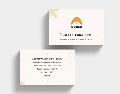 Paragliding business card