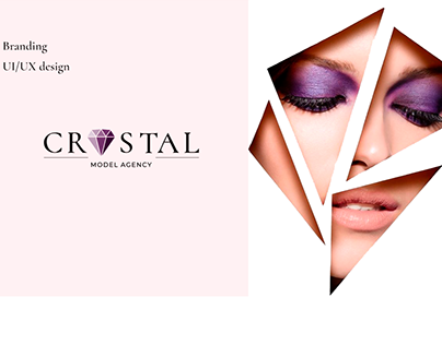 Branding of model agency "CRYSTAL"