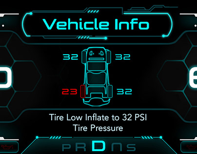 Cluster Design - Vehicle Info / Tire Pressure