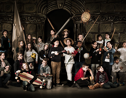 The Night Watch School picture Rembrandt Style 
