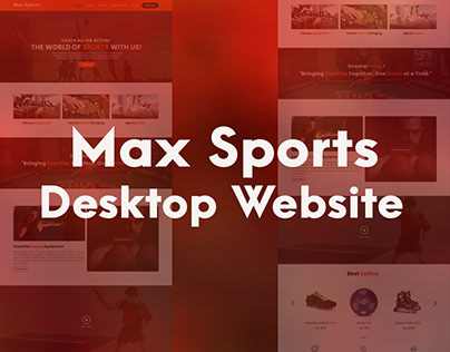 Max Sports desktop website