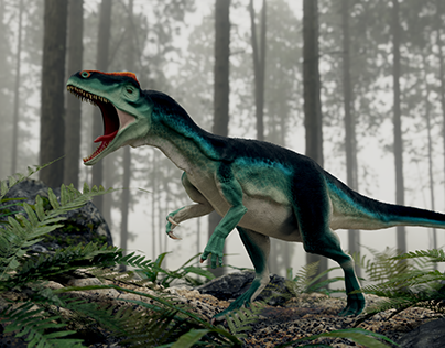 Allosaurus 3d Modelling on blender