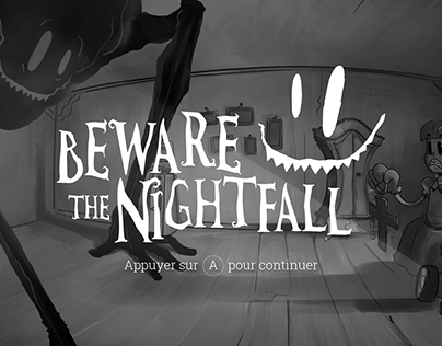 BEWARE THE NIGHTFALL Game Logo Design