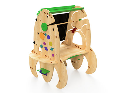 Questy, didactic montessori desk for kids