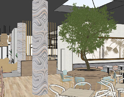 Restaurant Interior Concept 3D Views