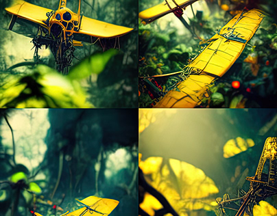 Airplane Crash in the Jungle
