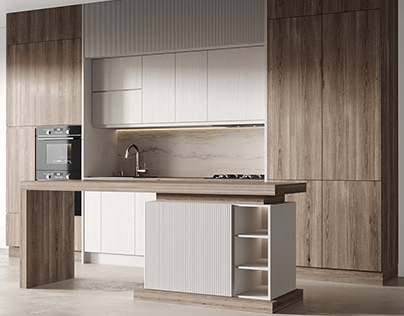 Modern kitchen with island_M01