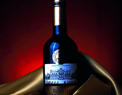Publicité Vin Rouge Chateau Roques Mauriac