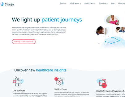 Clarify Healthcare organisation responsive website