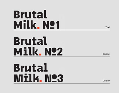 Project thumbnail - Brutal Milk Grotesk