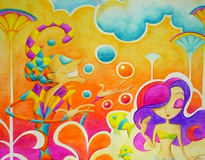 Ilustración "Fantasía en Crayón" - Concurso