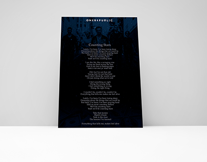 Poster | Counting Stars | OneRepublic