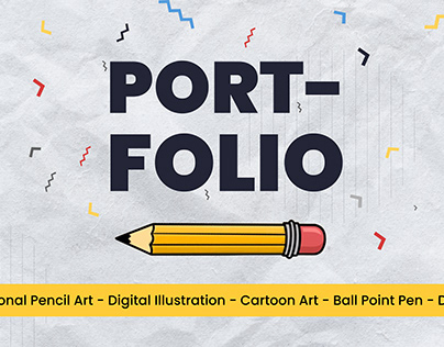Art portfolio it include pencil, pen art, Illustration