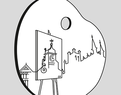 Grosvenor Art Society Logo & Poster