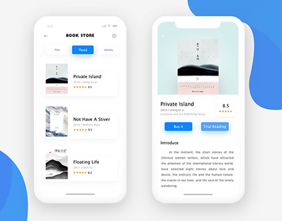 Reader mobile product UI