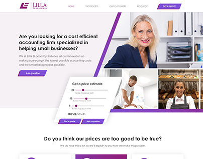 Cost effective accounting firm Website building