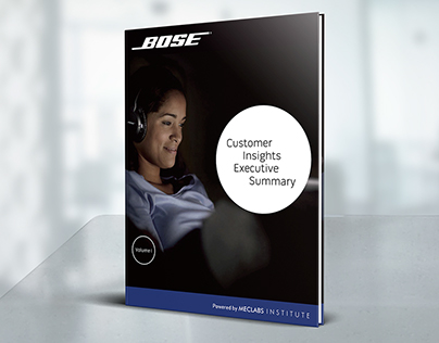 "Customer Insights Executive Summary" book design