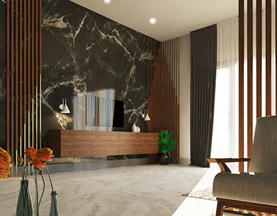 Reception & Living room Design