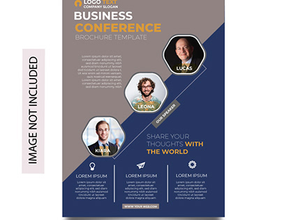 Business conference brochure template